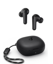 P20i Bluetooth Earphones, 10mm Drivers with Big Bass True Wireless Earbuds, Bluetooth 5.3, 30H Playtime, IPX5, 2 Mics for AI Clear Calls, 22 Preset EQs, Customization via App Black+Gray